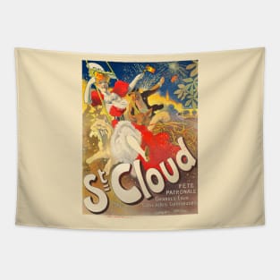 St Cloud Fete Patronale France Vintage Poster 1895 Tapestry