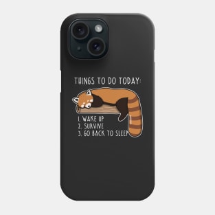 Cute Sleeping Red Panda Phone Case