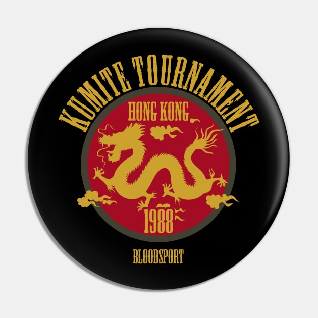 Kumite Tournament 1988 Pin by Danny's Retro Store