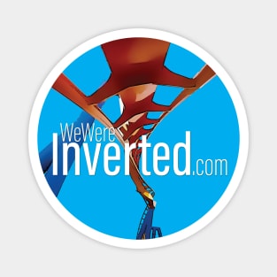 We Were Inverted Logo | Blue Circle | Inset Text Magnet