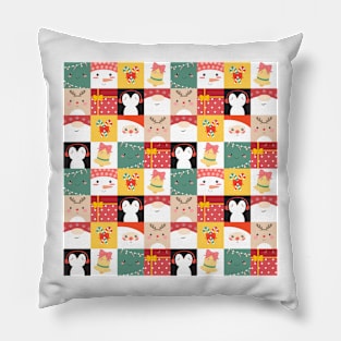 Christmas pixel design Pillow