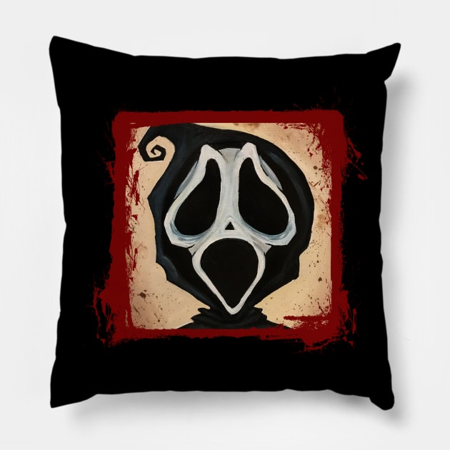 Burton's Scream Pillow by LeeHowardArtist