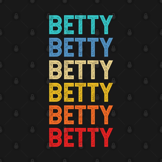 Betty Name Vintage Retro Custom Gift Named Betty by CoolDesignsDz