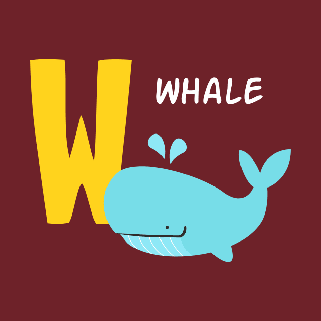 whale alphabet W funny by Kids series