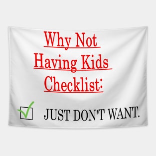 Childfree list Tapestry