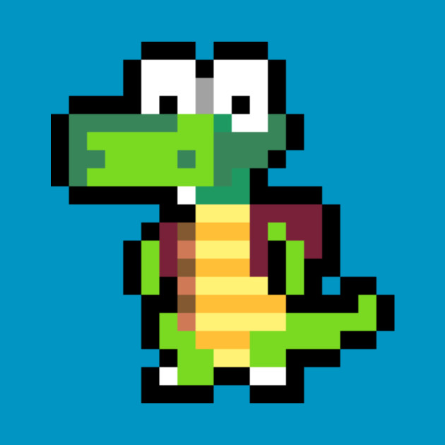 Croc Retro 8-Bit Pixel Art Character - Croc - Tapestry ...