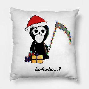 Happy Christmas Grim Reaper Pillow