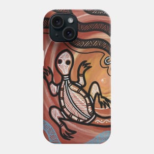 Aboriginal Art - Lizard Phone Case