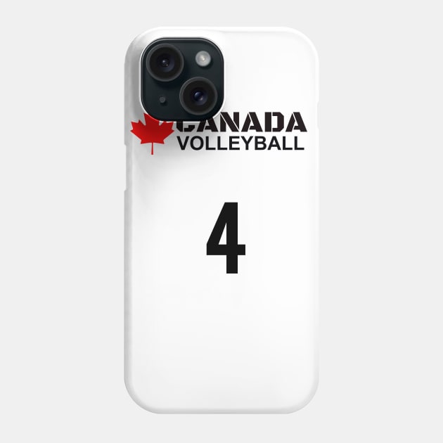 Canada Volleyball 4 Gift Idea Phone Case by werdanepo