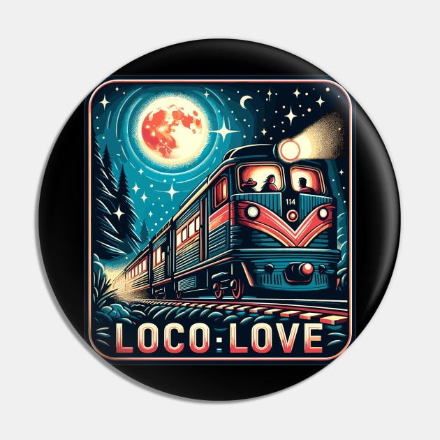 Train Vintage, Loco Love Pin by Vehicles-Art