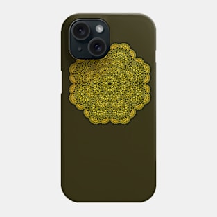 Lace ornament in kaleidoscopic style Phone Case