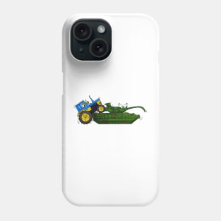 Ukrainian Tractor on Russian Tank Phone Case