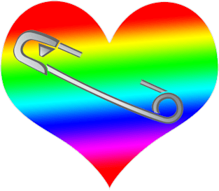 LGBT Safety Heart Magnet