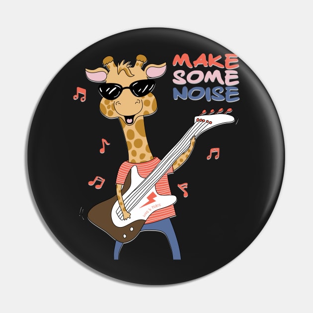 Guitar Zebra Pin by D3monic