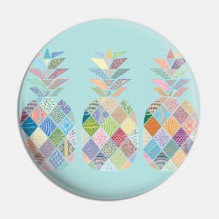 Pineapple Mandala Doodle Pattern in Pastel Colours Pin