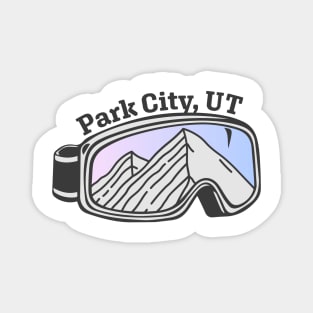 Sunset Mountain Ski Goggles | Park City, Utah Magnet