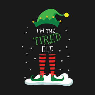 tired elf family matching christmas T-Shirt