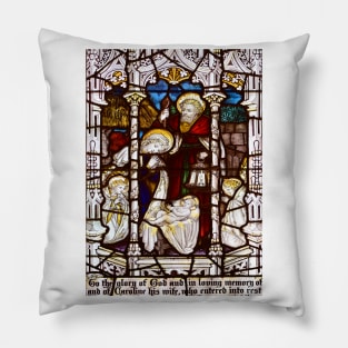 Cathedral Stained Glass Window Pillow