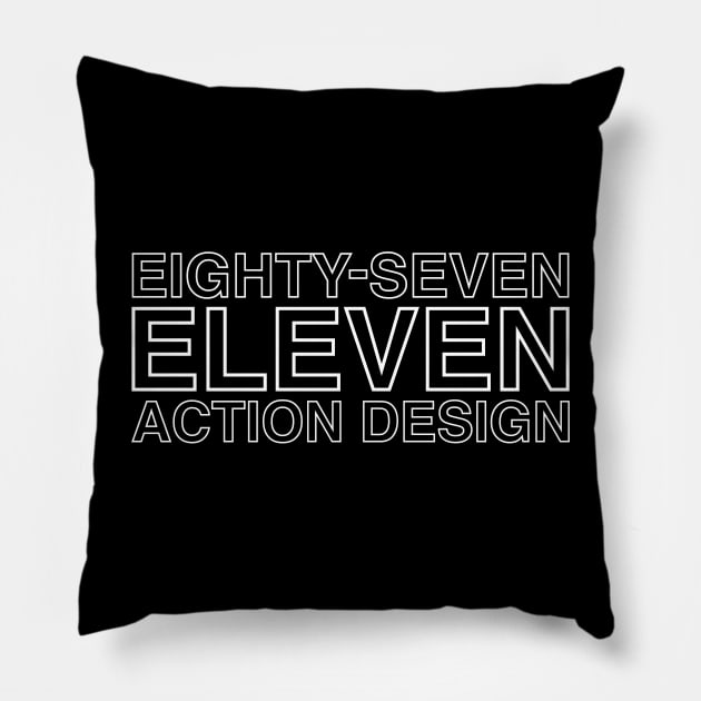 87Eleven Action Design Pillow by Scum & Villainy