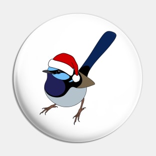 Superb Fairy Wren Christmas Pin