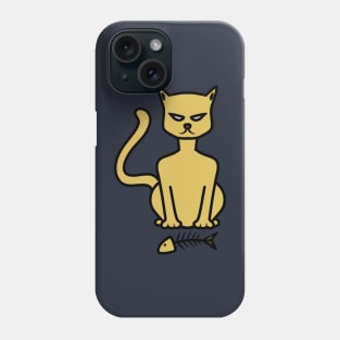 Golden Innocent Cat Phone Case