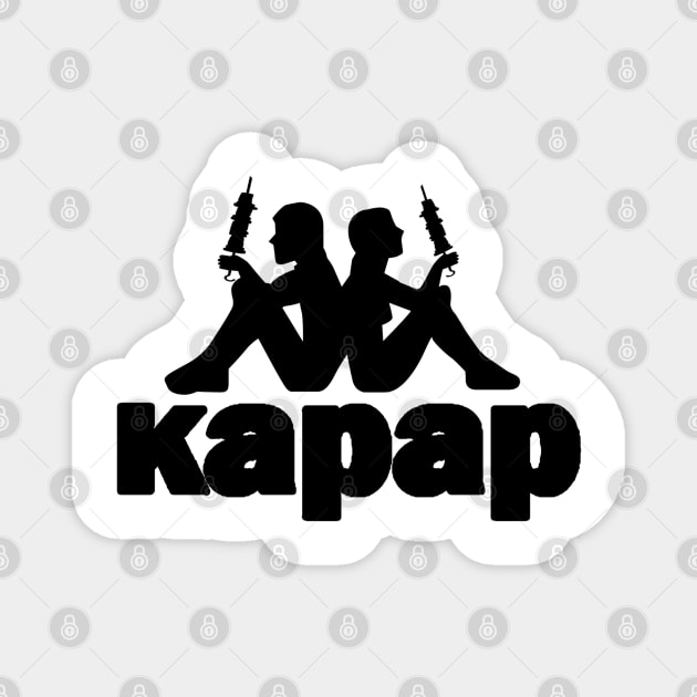 kapap funny fake sport brand Magnet by mohamed705