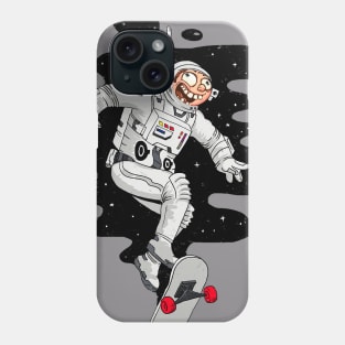 Puro Codiciado Loco Astronauta en Patineta Phone Case