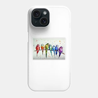 Colorful parrots Phone Case