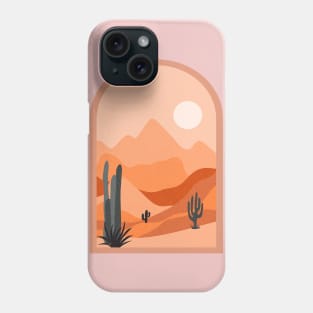 Cactus Desert Landscape Phone Case