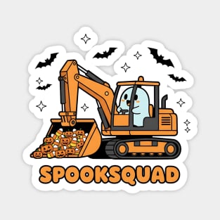 SpookSquad – Ghost Excavator Pumpkin Crew Magnet