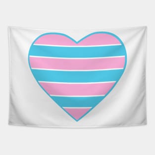 Pride Flag Heart Transexual Tapestry