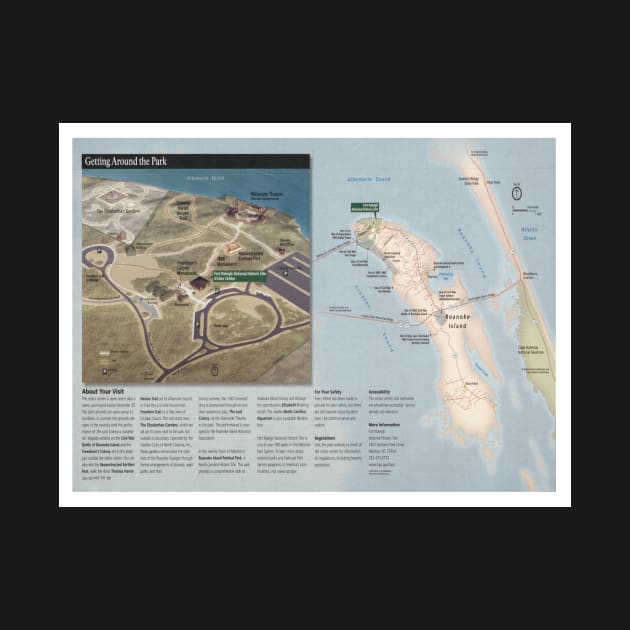 Fort Raleigh National Historical Site Map (2010) The Lost Colony of Roanoke Island NC by Bravuramedia