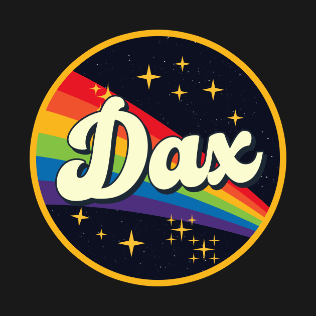 Dax // Rainbow In Space Vintage Style by LMW Art