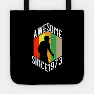 Awesome Since 1973 - Grandpa Is Funny And Young Buy Heart Tote