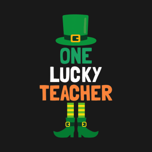 One Lucky Teacher  St Patricks Day Teaching T-Shirt