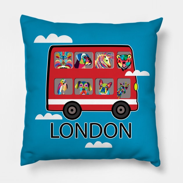 London Pillow by MARK ASHKENAZI