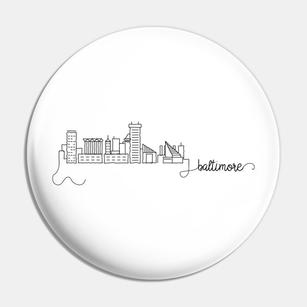 Baltimore City Signature Pin by kursatunsal