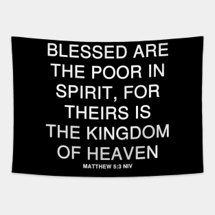 Matthew 5:3 New International Version Tapestry