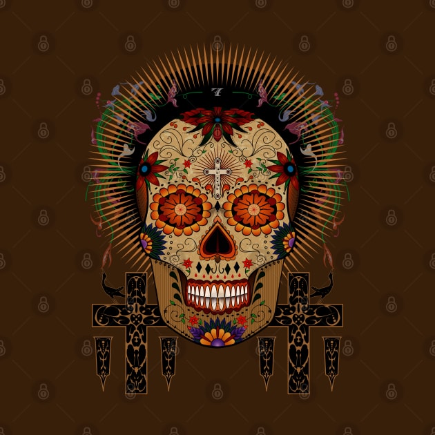 Day of the Dead Sugar Skull by SunGraphicsLab