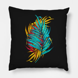 Colorful Palm Leaves Pillow