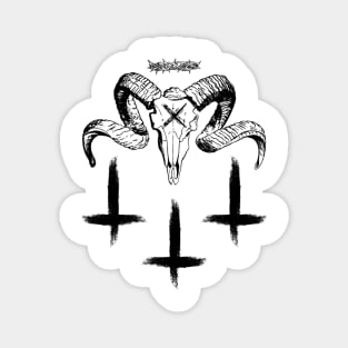 Inverted Ram Skull Magnet