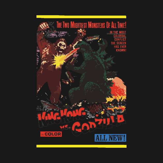 K vs G - King Kong Vs Godzilla - T-Shirt | TeePublic