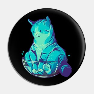 If it fits, it sits! (funny alien cat) Pin