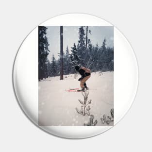 Skier Pin