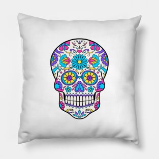 Sugar Skull Art Pillow