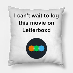 letterboxd log black Pillow