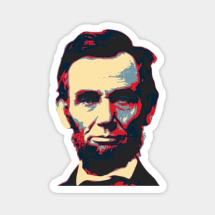 Abraham Lincoln Hope Style Pop Art Magnet