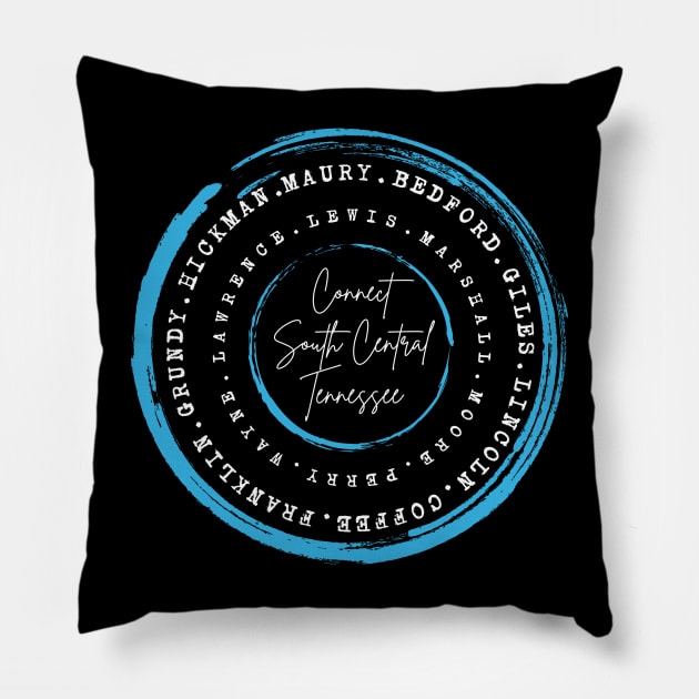 Connect South Central Tennessee Pillow by WrappedInLove