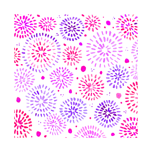 Abstract watercolor sparkles – purple and pink by wackapacka