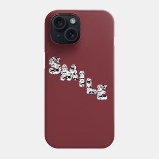 Smile made of smiley faces Phone Case